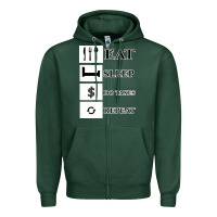 Sports Green Tax Day Eat Sleep Do Taxes Repeat Gift Zipper Hoodie - Bettercallsaul