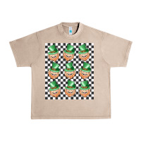 French Oak boujee checker board leprechaun Urban Heavy Tee - MaliasSmallBusiness