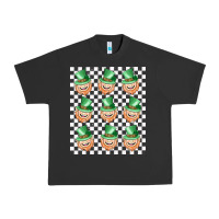 Pigment Black boujee checker board leprechaun Urban Heavy Tee - MaliasSmallBusiness