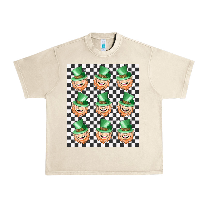 Boujee Checker Board Leprechaun Urban Heavy Tee by MaliasSmallBusiness | Teevron