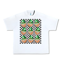 White boujee checker board leprechaun Urban Heavy Tee - MaliasSmallBusiness