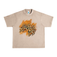 French Oak leopard glitter patch Urban Heavy Tee - AdoDesignShop