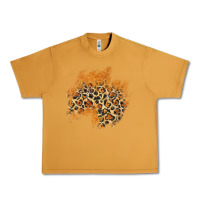 Peanut Butter leopard glitter patch Urban Heavy Tee - AdoDesignShop