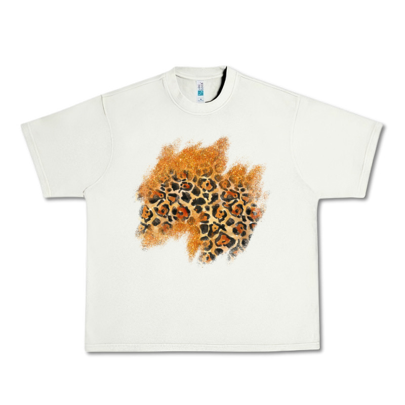 Leopard Glitter Patch Urban Heavy Tee by AdoDesignShop | Teevron