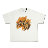 Pistachio leopard glitter patch Urban Heavy Tee - AdoDesignShop