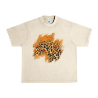 Sandshell leopard glitter patch Urban Heavy Tee - AdoDesignShop