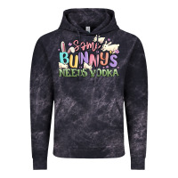 Cloud Black some bunnys needs vodka Vintage Hoodie - MaliasSmallBusiness