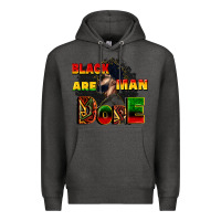 Charcoal Heather black man are dope Premium Hoodie - CowGirlArtShop