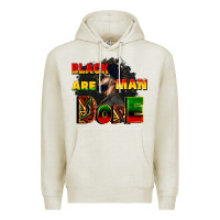 Oatmeal Heather black man are dope Premium Hoodie - CowGirlArtShop