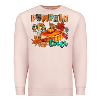 Pale Pink pumpkin pie lover Premium Sweatshirt - CowGirlArtShop