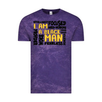 Cloud Purple i am a black man Vintage Tee - MaliasSmallBusiness