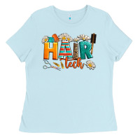 Baby Blue hair tech Ladies Tee - AdoDesignShop
