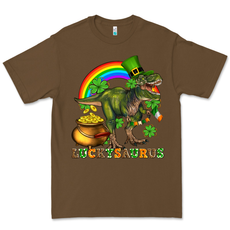 Luckysaurus And St Patricks Premium Tee by AdoDesignShop | Teevron