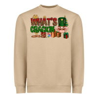 Mushroom What's crackin Christmas Heavyweight Sweatshirt - NancyCooperArtShop