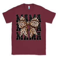 Burgundy mama leopard Classic Tee - CowhideDigitalArt