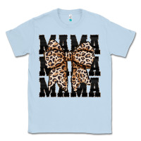 Dusty Blue mama leopard Classic Tee - CowhideDigitalArt