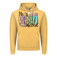 Vintage Mustard he is risen indeed Vintage Hoodie - MaliasSmallBusiness