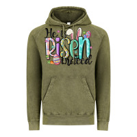 Vintage Olive he is risen indeed Vintage Hoodie - MaliasSmallBusiness