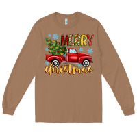 Toasted Coconut merry christmas truck Long Sleeve Tee - MaliasSmallBusiness