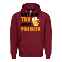 Burgundy Tax Day Will Give Advice For Beer Gift Zipper Hoodie - Bettercallsaul