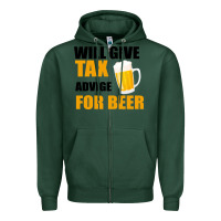 Sports Green Tax Day Will Give Advice For Beer Gift Zipper Hoodie - Bettercallsaul