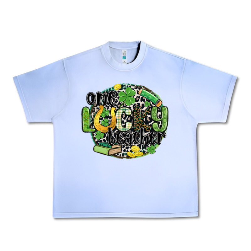 One Lucky Teacher Urban Heavy Tee by MaliasSmallBusiness | Teevron