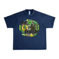 Navy one lucky teacher Urban Heavy Tee - MaliasSmallBusiness