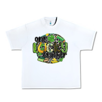 White one lucky teacher Urban Heavy Tee - MaliasSmallBusiness