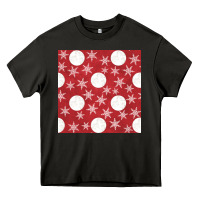 Asphalt christmas snow flakes seamless pattern Heavy Core Tee - BundleAndBundleShop