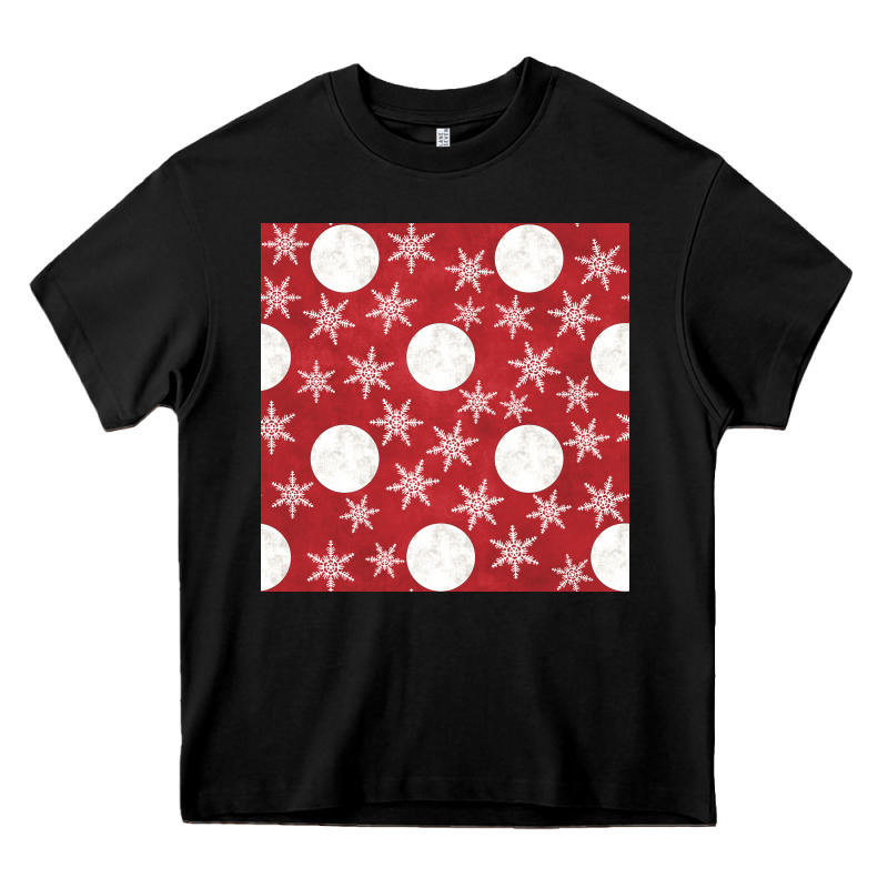 Christmas Snow Flakes Seamless Pattern Heavy Core Tee by BundleAndBundleShop | Teevron