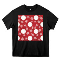 Black christmas snow flakes seamless pattern Heavy Core Tee - BundleAndBundleShop