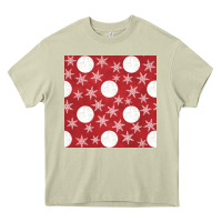 Mossy christmas snow flakes seamless pattern Heavy Core Tee - BundleAndBundleShop