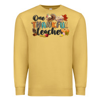 Antique Gold one thankful teacher Premium Sweatshirt - CowGirlArtShop