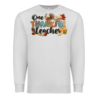 Dove Grey one thankful teacher Premium Sweatshirt - CowGirlArtShop