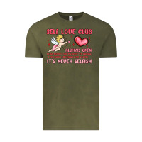 Vintage Olive self love club Vintage Tee - MaliasSmallBusiness