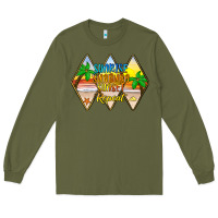 Army Green sunrise sunburn sunset repeat Long Sleeve Tee - JahusDesignShop
