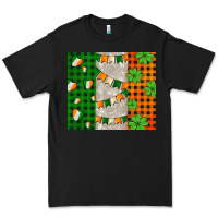 Black irish flag with shamrocks and heart Premium Tee - AdoDesignShop