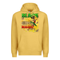 Antique Gold black girl magic Premium Hoodie - CowGirlArtShop