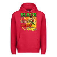 Cardinal black girl magic Premium Hoodie - CowGirlArtShop