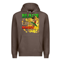 Coffee black girl magic Premium Hoodie - CowGirlArtShop