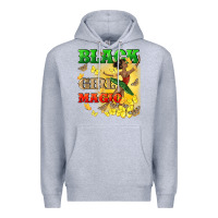 Heather Grey black girl magic Premium Hoodie - CowGirlArtShop