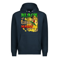 Navy black girl magic Premium Hoodie - CowGirlArtShop