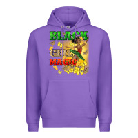 Purple black girl magic Premium Hoodie - CowGirlArtShop