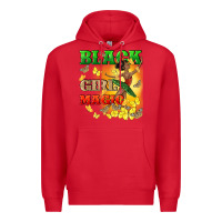 Red black girl magic Premium Hoodie - CowGirlArtShop