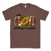 Chestnut with god all things are possible Classic Tee - NancyCooperArtShop