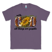 Lavender with god all things are possible Classic Tee - NancyCooperArtShop