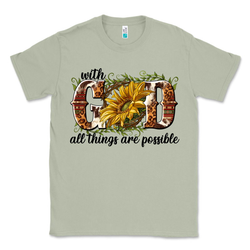 With God All Things Are Possible Classic Tee by NancyCooperArtShop | Teevron