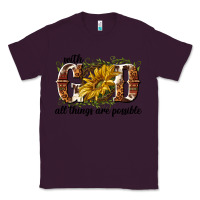 Plum with god all things are possible Classic Tee - NancyCooperArtShop