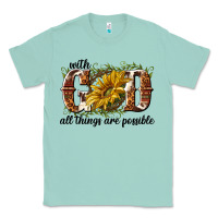 Seafoam with god all things are possible Classic Tee - NancyCooperArtShop