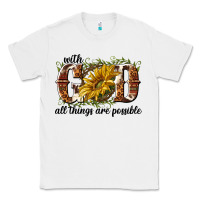 White with god all things are possible Classic Tee - NancyCooperArtShop